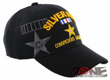 SILVER STAR MEDAL CONSPICUOUS GALLANTRY US MILITARY BALL CAP HAT