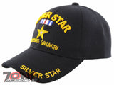 SILVER STAR MEDAL CONSPICUOUS GALLANTRY US MILITARY BALL CAP HAT