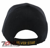 SILVER STAR MEDAL CONSPICUOUS GALLANTRY US MILITARY BALL CAP HAT