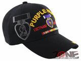 NEW! PURPLE HEART COMBAT WOUNDED MILITARY VIETNAM VETERAN BALL CAP HAT