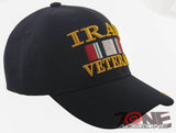 NEW! IRAQ VETERAN MILITARY BALL CAP HAT BLACK