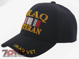 NEW! IRAQ VETERAN MILITARY BALL CAP HAT BLACK