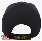 NEW! IRAQ VETERAN MILITARY BALL CAP HAT BLACK