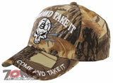 NEW! COME AND TAKE IT SKULL SNAKE BALL CAP HAT CAMO