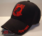 WHOLESALE NEW! POW MIA MILITARY CAP HAT BK EMB. RD