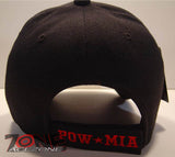 WHOLESALE NEW! POW MIA MILITARY CAP HAT BK EMB. RD