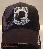 WHOLESALE NEW! POW MIA MILITARY CAP HAT BK EMB. WHITE