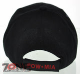 NEW! POW MIA MILITARY CAP HAT N1 BK EMB. RED