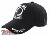 NEW! POW MIA YOU ARE NOT FORGOTTEN MILITARY CAP HAT BLACK