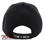 NEW! POW MIA YOU ARE NOT FORGOTTEN MILITARY CAP HAT BLACK