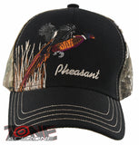 NEW! PHEASANT OUTDOOR HUNTING SIDE BALL CAP HAT BLACK CAMO