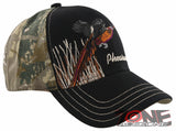NEW! PHEASANT OUTDOOR HUNTING SIDE BALL CAP HAT BLACK CAMO