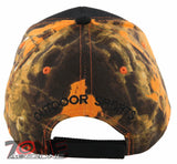 NEW! PHEASANT OUTDOOR HUNTING SIDE BALL CAP HAT BLACK ORANGE CAMO