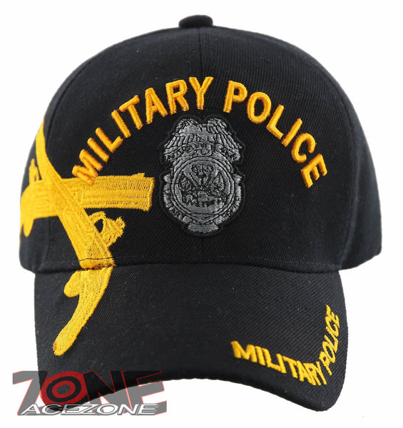 NEW! MILITARY POLICE BALL CAP HAT BLACK