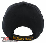 NEW! MILITARY POLICE BALL CAP HAT BLACK