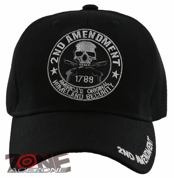 NEW! 2ND AMENDMENT HOMELAND SECURITY RIGHT TO BARE ARMS CAP HAT BLACK