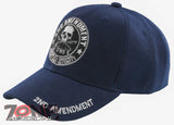 NEW! 2ND AMENDMENT HOMELAND SECURITY RIGHT TO BARE ARMS CAP HAT NAVY
