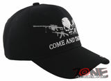 NEW! COME AND TAKE IT SKULL BALL CAP HAT BLACK