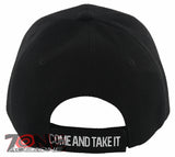 NEW! COME AND TAKE IT SKULL BALL CAP HAT BLACK