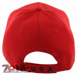 NEW! EAGLE USA FLAG NEW BALL CAP HAT RED