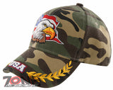 NEW! EAGLE USA FLAG LEAF BALL CAP HAT CAMO