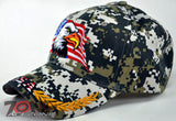WHOLESALE NEW! EAGLE USA FLAG MILITARY CAP HAT DIGITAL CAMO