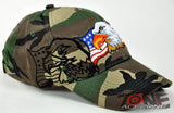 NEW! EAGLE USA FLAG MILITARY SHADOW N2 CAP HAT GREEN CAMO