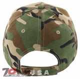 NEW! EAGLE USA FLAG SHADOW MILITARY CAP HAT GREEN CAMO