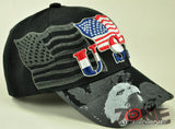 NEW! EAGLE USA FLAG SHADOW A21 CAP HAT BLACK