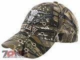 NEW! OUTLAW SKULL GUNS BALL CAP HAT CAMO