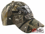 NEW! OUTLAW SKULL GUNS BALL CAP HAT CAMO