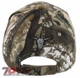 NEW! OUTLAW SKULL GUNS BALL CAP HAT CAMO
