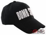 NEW! BOMB SQUAD EMBROIDERED POLICE CAP HAT BLACK