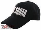 NEW! BOMB SQUAD EMBROIDERED POLICE CAP HAT BLACK