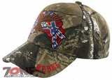 NEW! REBEL PRIDE EAGLE FRAG SIDE BALL CAP HAT CAMO