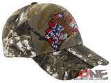 NEW! REBEL PRIDE EAGLE FRAG SIDE BALL CAP HAT CAMO