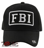 NEW! FBI BALL CAP HAT POLICE BLACK