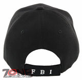 NEW! FBI BALL CAP HAT POLICE BLACK