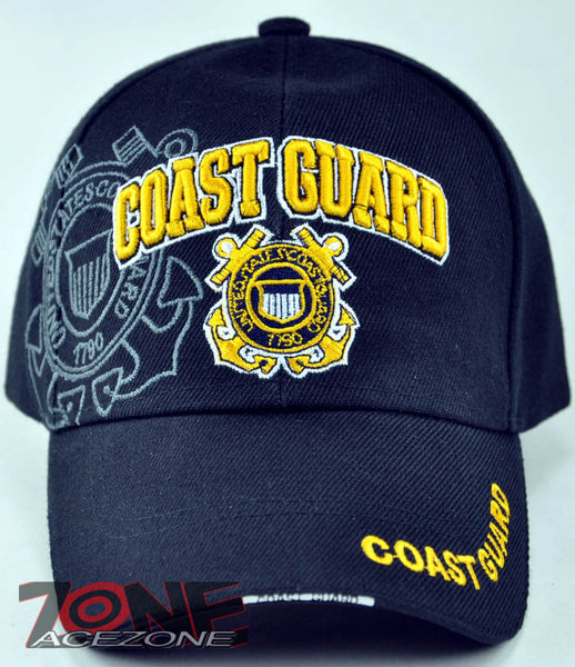 NEW! U.S. COAST GUARD CAP HAT N1 BLACK