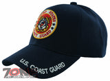 NEW! U.S. COAST GUARD ROUND CAP HAT NAVY