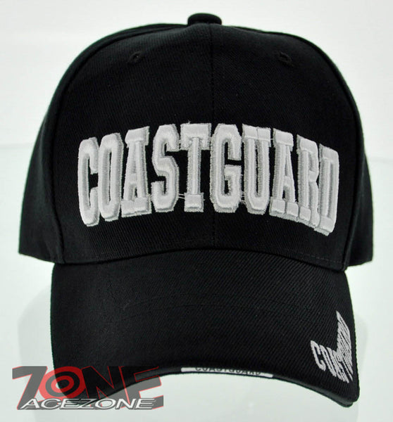 NEW! U.S. COAST GUARD CAP HAT ALL BLACK
