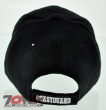 NEW! U.S. COAST GUARD CAP HAT ALL BLACK