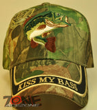 NEW! KISS MY BASS FISHING CAMO CAP HAT