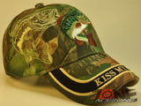 NEW! KISS MY BASS FISHING CAMO CAP HAT