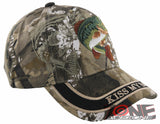 NEW! KISS MY BASS FISHING FOREST CAMO CAP HAT