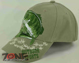 BIG BASS FISHING OUTDOOR SPORTS TAN CAP HAT