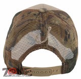 NEW! CAMO MESH BASS SHUT UP AND FISH FISHING BALL CAP HAT TAN