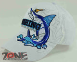 NEW! SWORDFISH FISHING MARINE CAP HAT WHITE