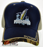 NEW! SWORDFISH FISHING MARINE TWO TONE CAP HAT NAVY CAMO