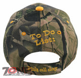 EARLY TO BED EARLY TO RISE FISH ALL DAY MAKE UP LIES FISHING SPORT CAP HAT CAMO